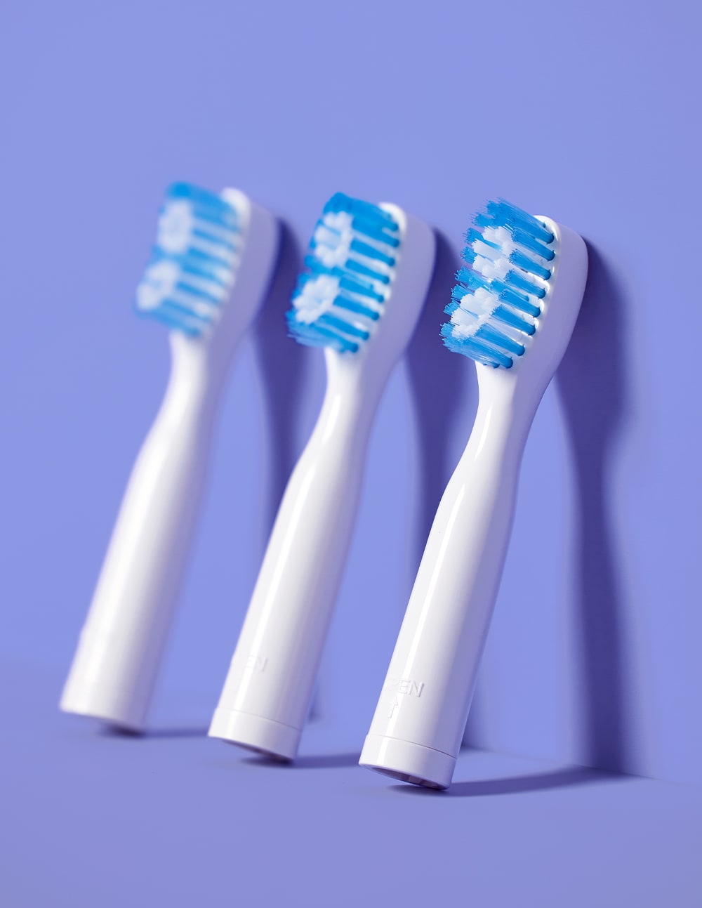 Vibrite® BLUE LED Light Toothbrush Replacement Brush Heads (Set of 3)