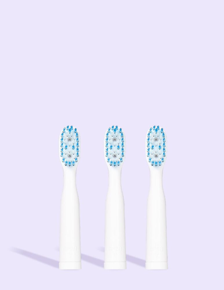 Vibrite® BLUE LED Light Toothbrush Replacement Brush Heads (Set of 3)