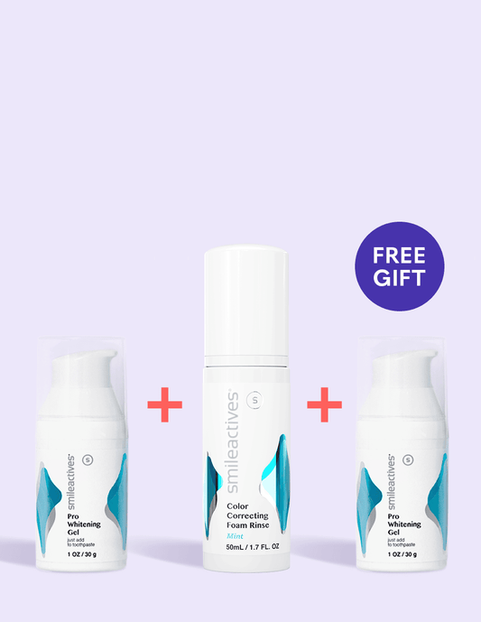 Pro Whitening Gel + Color Correcting Foam Rinse