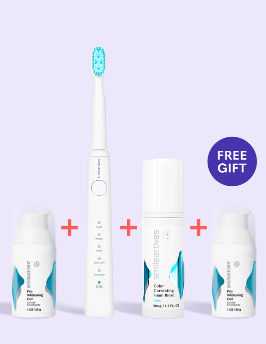 Pro Whitening Gel + Vibrite® BLUE + Color Correcting Foam Rinse