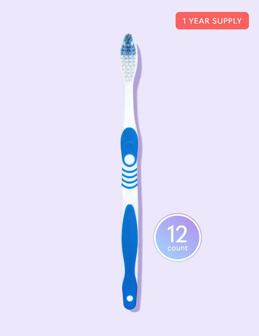 Dual-Zone Manual Toothbrush (12 Pack)