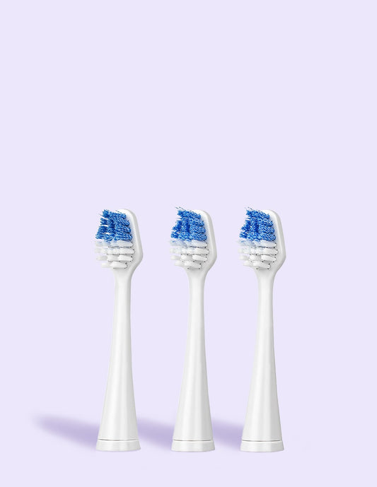 Vibrite® Advanced Sonic Toothbrush Replacement Brush Heads (Set of 3)